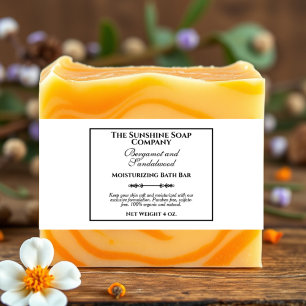 Vintage Style White Soap Belly Band Invitation Belly Band