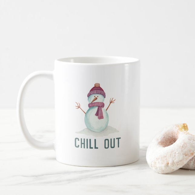 Vintage Style Winter Christmas Coffee Mug (With Donut)