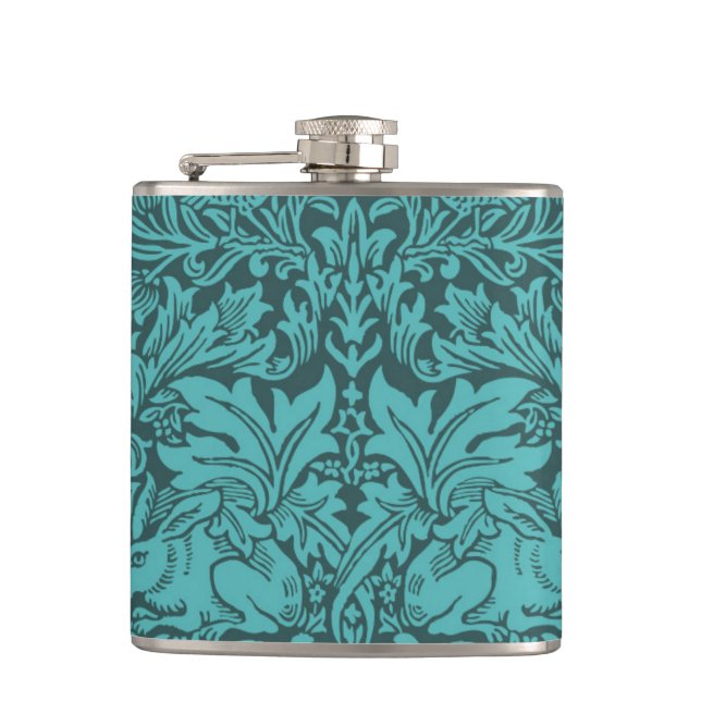Vintage style with birds, Brer rabbit Hip Flask (Front)