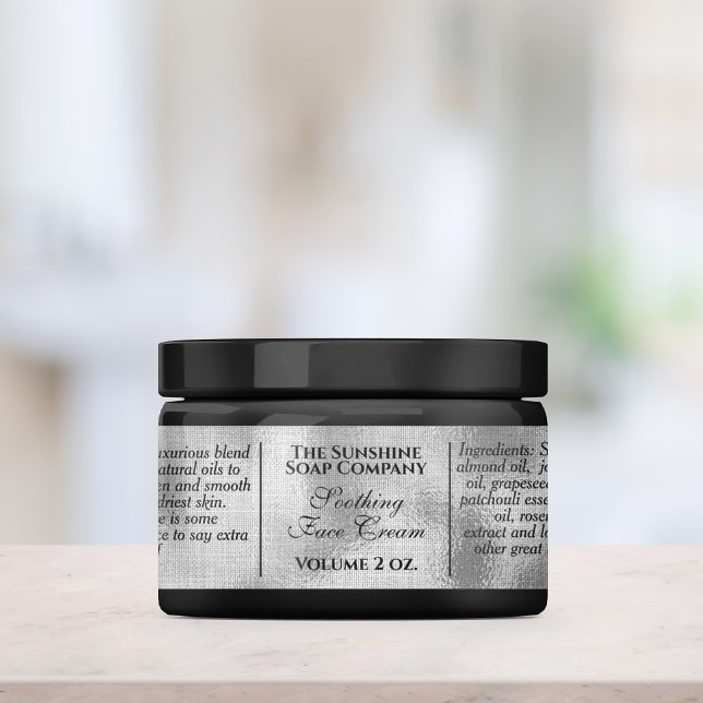 Vintage style woven silver foil soap and cosmetics (Creator Uploaded)