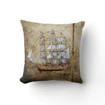 Vintage Styled Ship with Rope Design