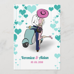 Vintage Styled Wedding Invitation