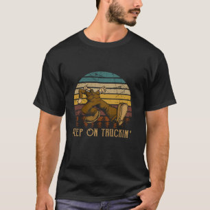 Vintage Styles 70s Music Retro Cars Truck Keep On  T-Shirt