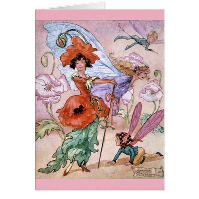 Vintage - Stylish Flower Fairy, (Front)