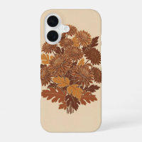 Vintage Stylized Chrysanthemums