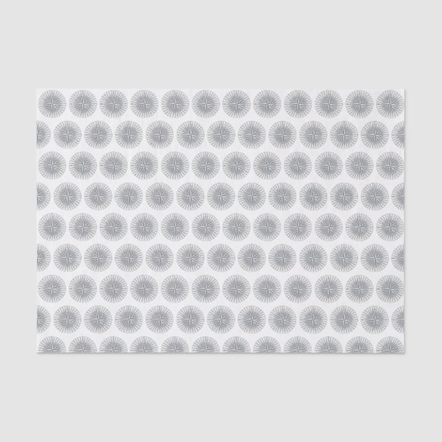 Vintage Stylized  Compass Rose #2 Drawing Tissue Paper (Front)