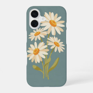 Vintage Stylized Daisies iPhone 16 Case