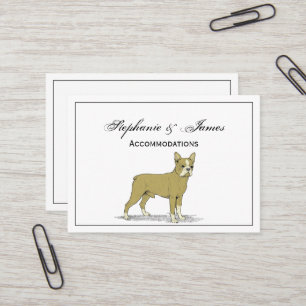 Vintage Stylized French Bulldog C Business Card