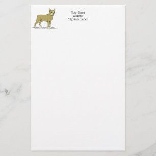 Vintage Stylized French Bulldog C Stationery
