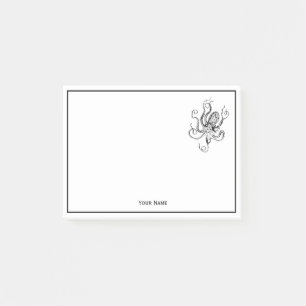 Vintage Stylized Octopus Drawing #1 Post-it Notes