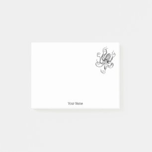 Vintage Stylized Octopus Drawing #1 Post-it Notes