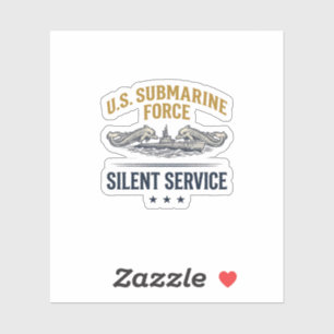 Vintage Submarine Force Silent Service Vector Desi