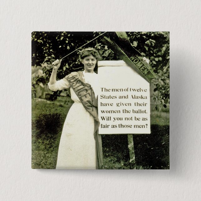 Vintage Suffragette Pin (Front)