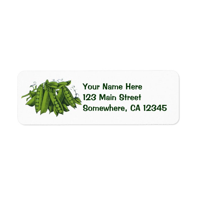 Vintage Sugar Snap Peas, Foods, Healthy Vegetables (Front)