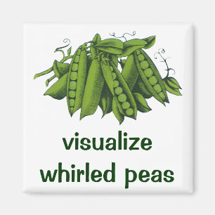 Vintage Sugar Snap Peas, Healthy Food Vegetables Magnet