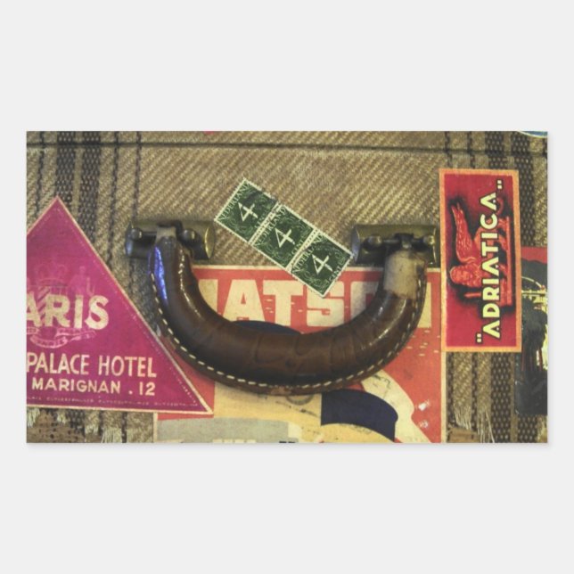 Vintage Suitcase Sticker (Front)