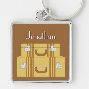 Vintage Suitcases Keychain