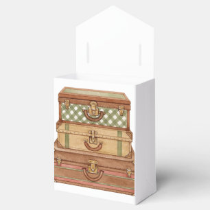Vintage Suitcases Shabby Chic Favor Box