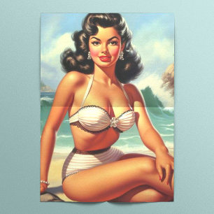 Vintage Summer Beach Pin Up Tissue Paper