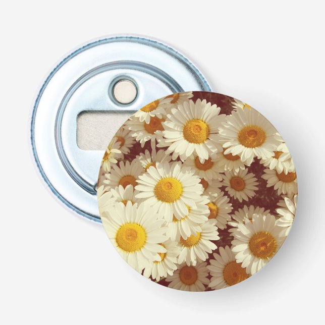 Vintage Summer daisies Bottle Opener (Front)