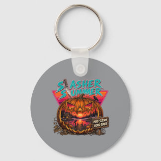 Vintage Summer Halloween Slasher Summer Cute Keychain