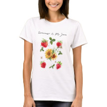 Vintage Summer Jam: Strawberry Graphic T-Shirt