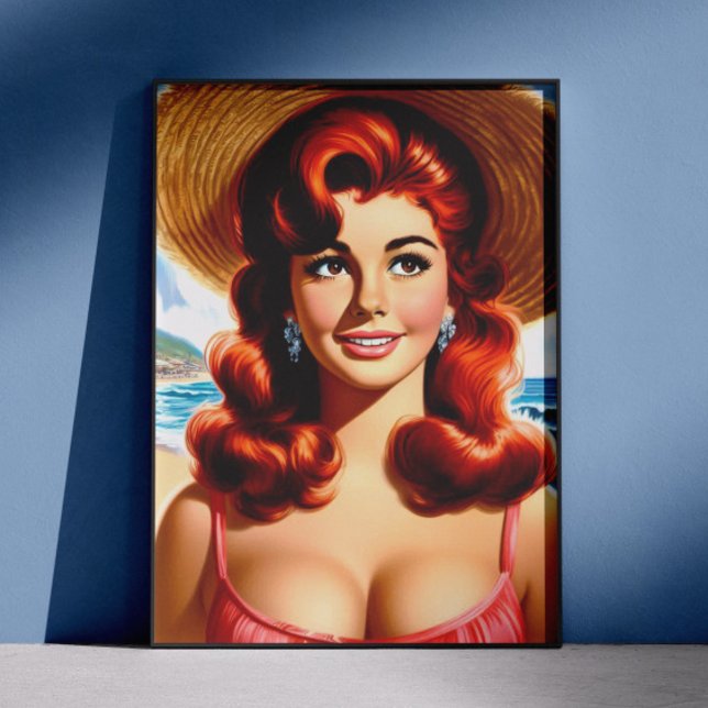 Vintage Summer Pin-up Poster (Creator Uploaded)