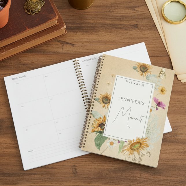 Vintage Summer Sunflower Floral Planner (Creator Uploaded)