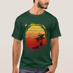 vintage summer sunset beach vacation T-Shirt