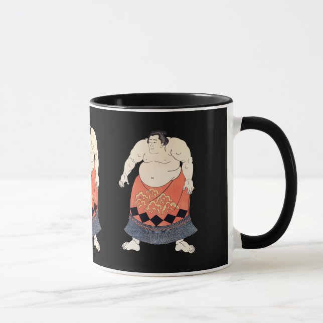 Vintage Sumo Wrestler Mug (Right)