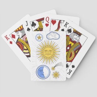 Vintage Sun and Moon Playing Cards