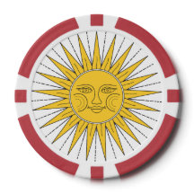 Vintage Sun and Moon Poker Chips