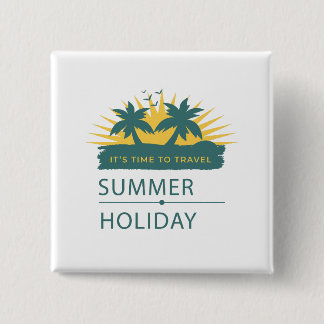 Vintage Sun-Drenched Retro 70s Summer Laptop Skin 2 Inch Square Button