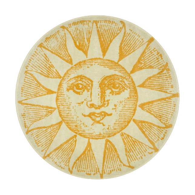 Vintage Sun Glass Cutting Board (Front)
