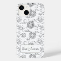 Vintage Sun Moon Celestial Pattern Personalized