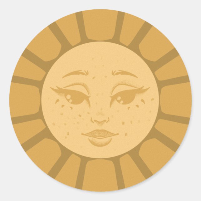 Vintage Sun Sticker (Front)