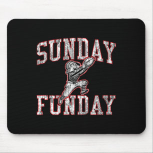 Vintage Sunday Funday T Shirt New England Football Mouse Pad