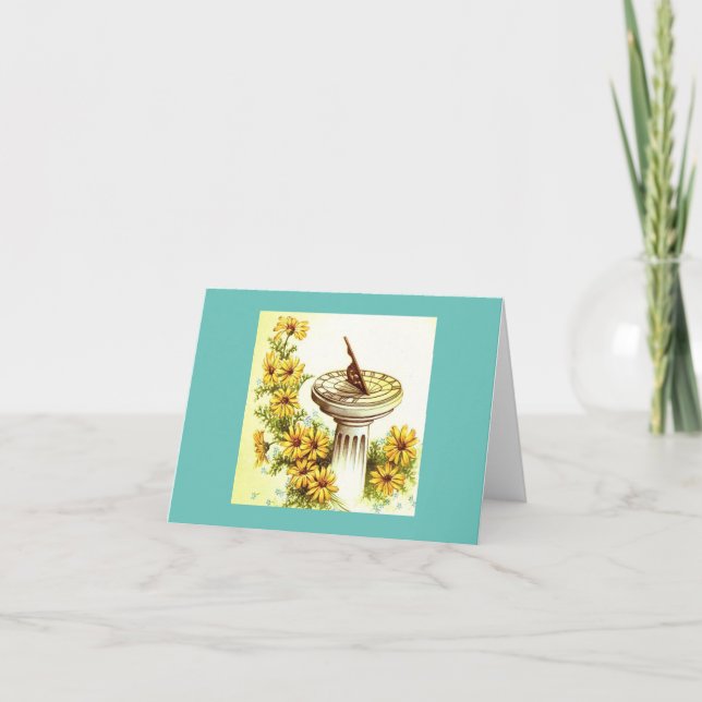 Vintage Sundial Card (Front)