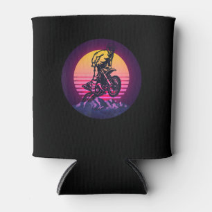 Vintage Sundown Motorbike Gift For Bikers Can Cooler