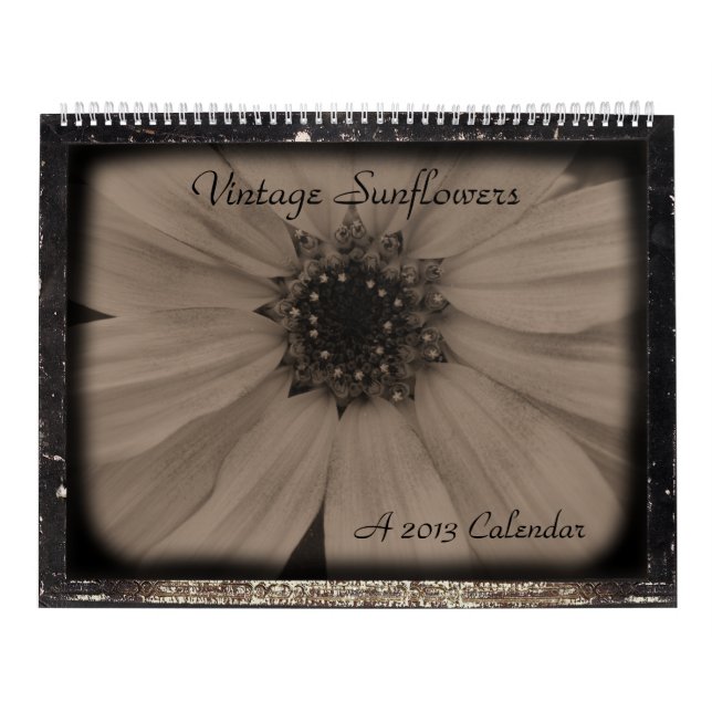 Vintage Sunflower 2013 Calendar (Cover)