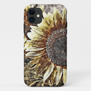 Vintage Sunflower artwork #4 - iphone case