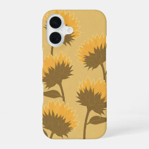 Vintage Sunflower Buds iPhone 16 Case
