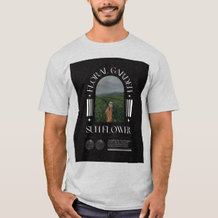 Vintage Sunflower Field Graphic T-Shirt
