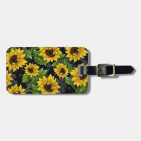 Vintage sunflower pattern
