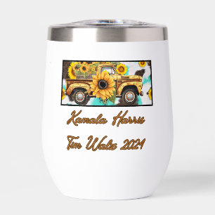Vintage Sunflower Truck. Harris - Walz 2024