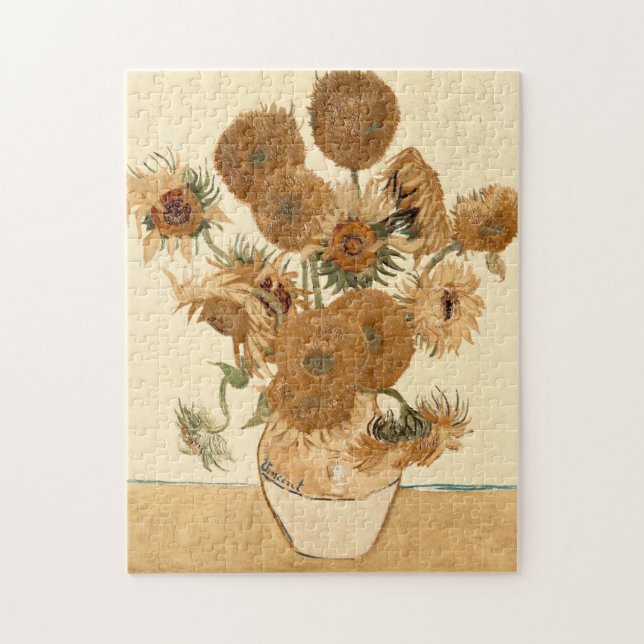Vintage Sunflowers by Vincent van Gogh Jigsaw Puzzle (Vertical)