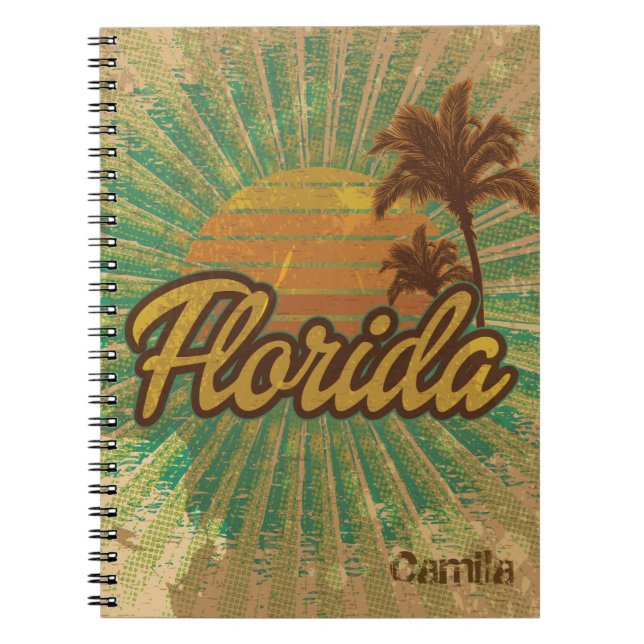 Vintage Sunny Florida, Beach  Style Journal (Front)
