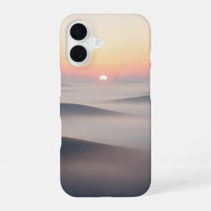 Vintage Sunrise on Misty Hills iPhone 16 Case