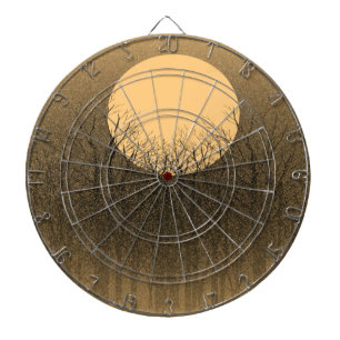 Vintage Sunset Dartboard