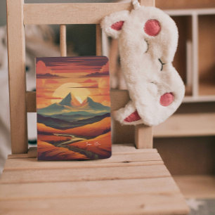 Vintage Sunset display Minimal Name Planner